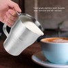 Household Silver Stainless Steel Coffee Frothing Pitcher Milk Frothing Cup