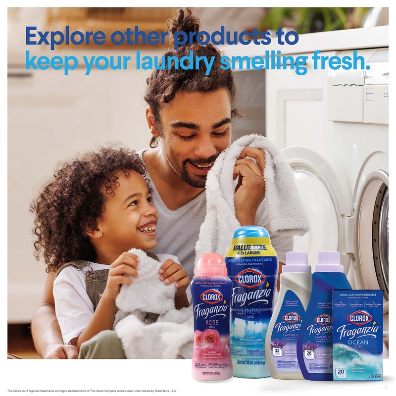 Clorox Fraganzia Laundry Scent Booster Crystals in Lavender with Eucalyptus