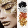 domoi 400Pcs Imitation Gold Silver Copper Foil Leaf Flake Gilding
