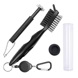 Golf Brush, Golf Club Cleaner, Golf Iron Brush, Iron Grooving, Cleaning, Double-sided Brush, Wedge Cleaner, Golf Tool Set, Convenient, Lightweight, Sharpening Cutter Tool, 2-Piece Set