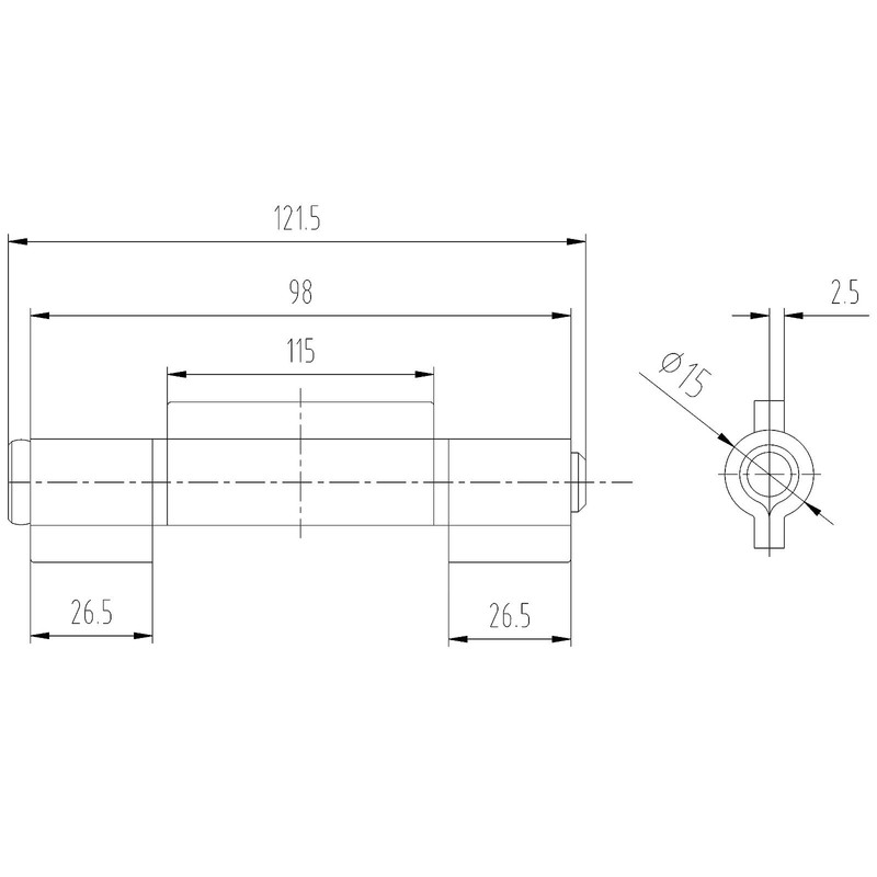SOTOOLS Weld-On Hinges with 3 Welding Tabs 122 mm 6