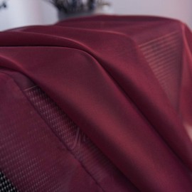 Megachest TAILORED VOILE WINDOW SCARF PELMET 26 color choices (BURGANDY, 58"X197"(145cmX500cm))