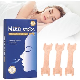 120pcs Respirar Bien Tiras Nasales, Tiras nasales para dormir-Material suave para una mayor comodidad durante toda la noche, adecuado tanto para hombres como para mujeres. (A)