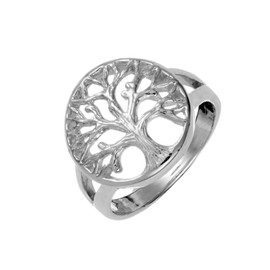 Silverly 925 Sterling Silver Tree of Life Rings Women - Round Celtic Promise Ring - Ring for Men - Hollow-Out Ring - Nature Inspired Rings for Teen Girls - Spiritual Gifts for Women