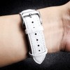 BINLUN Leather Watch Strap Quick Release Replacement Crocodile Leather Watch
