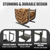 Idzo 17in Decorative Heavy Duty Firewood Storage Log Rack Decorative