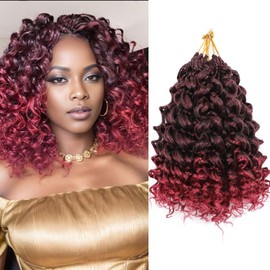 Atatoray Extensiones De Cabello Sintético Para Trenzas Gogo Curl, Pre-Rizado, De 25 Cm (8 Paquetes), Ondas De Agua, Ondas Oceánicas, Para Mujeres Negras (Tbug, 25 Cm)
