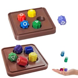 LEERMEIZI Traditional Korean Game, Gonggi Korean Game, Reaction Game for Adults and Children, Hand-Eye Coordination Game, Party Games for Adults and Children (10 Pieces + 2Base)