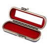 Estuche De Brillo Labial Con Espejo Para Bolso Azul Oscuro