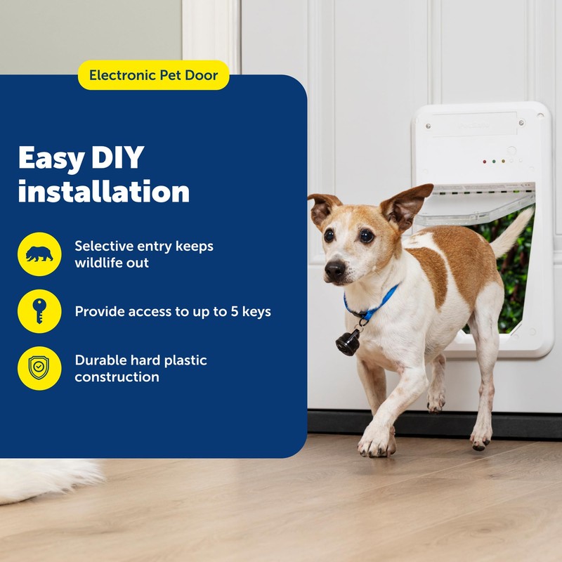 PetSafe Electronic Pet Door - Rust-Proof Programmable Smart Collar-Activated Dog
