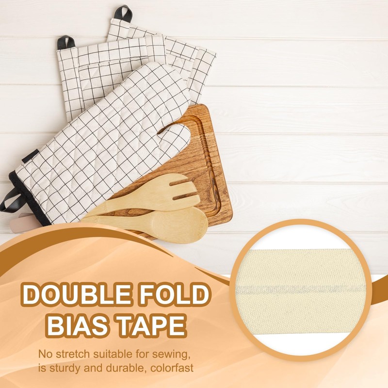 YELARXI Double Fold Bias Tape for Sewing, Quilt Binding Cotton