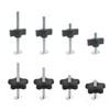 Bikykose 16pcs T-Track Knob Kit - 4 Different Length 5/16”-18