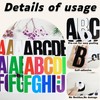 3 Inch Large Alphabet Stickers Vinyl Adhesive Letters 288 Pieces