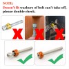 Unbranded Red Engine Bolt Kit For Harley Touring Sportster Trike