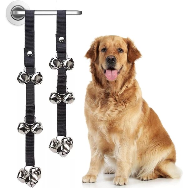 Unbranded Dog Doorbell Quality Training Adjustable Dog Bell Outside Door