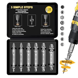 Fathers Day Dad Gifts for Husband from Daughter Son - Screw Extractor Set - Tools Gadgets for Men Bolt Extractor Kit - Birthday Christmas Stocking Stuffers for Men Him Boyfriend