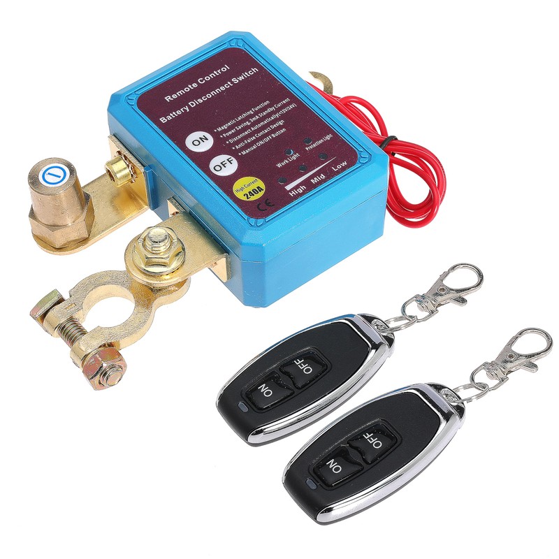 Remote Battery Disconnect Switch 12V 240A Battery Kill Switch Anti-Theft