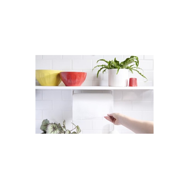 GoodCook Deluxe Wall Mount Paper Towel Holder, Under Cabinet, Screws