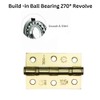 Door Hinges 3 inch Electro Brassed Ball Bearing Butt Hinges
