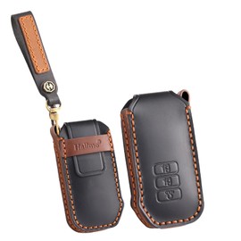 ontto Car key cover fit for Kia 2022 Sportage 2023 Niro Hybrid 2021 Sorento MQ4 2022 EV6 GT-Line K8 V6 handmade leather key holder case keyring key chain Smart Shell Accessories 7 buttons Black