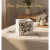 Young's Inc. Wood Bless You Tissue Box Cover - Tissue