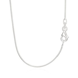 NKlaus Genuine 925 Sterling Silver Snake Chain 0.80 mm Wide, Sterling Silver, No Gemstone