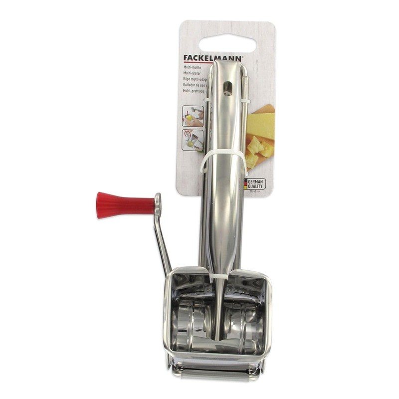Fackelmann Cheese Grater, Steel, Grey, 27652, Cheese Grater, Chrome-Plated, Silver,