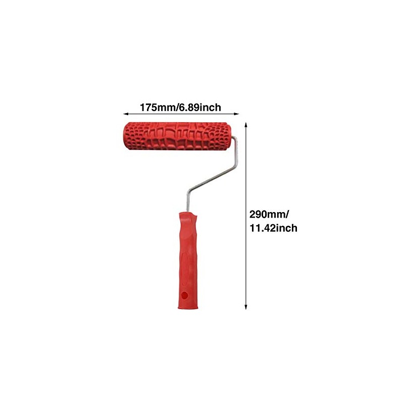 7 Inch Embossed Paint Roller for Walls – Crocodile Pattern