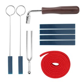 Piano Tuning Set Tool Mutes Wrench Fork Lever Felt Temperament Strip Kits Repair Accessories