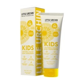 LITTLE URCHIN KIDS Natural Clear Zinc Sunscreen SPF 50, 100g