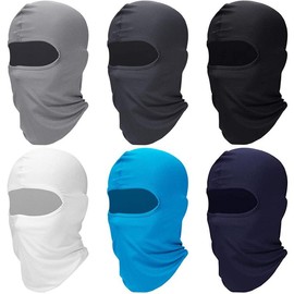 Face Mask UV Protection for Men Women Ski Motorcycle Running Sun Hood - Color: Rose red