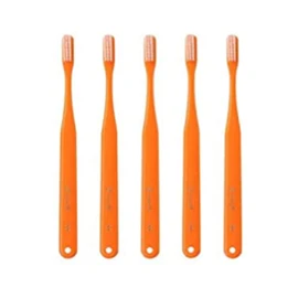 [Set of 25] Dental Oral Care Tuft 24 MH (Medium Hard), Orange