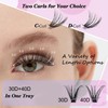 Moyutt Individual Cluster DIY Eyelash Extensions 240pcs D Curl LASH