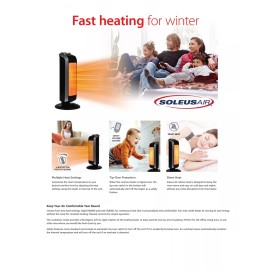 Soleus Air Ceramic Tower Heater- 1500W