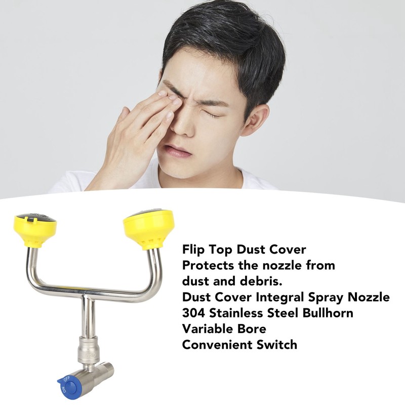 Faucet Mounted Eyewash Station Simple Reliable Emergency Eye Wash Unit