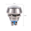 Button Switch, Fydun 12mm Momentary Toggle Dome Top Waterproof Metal