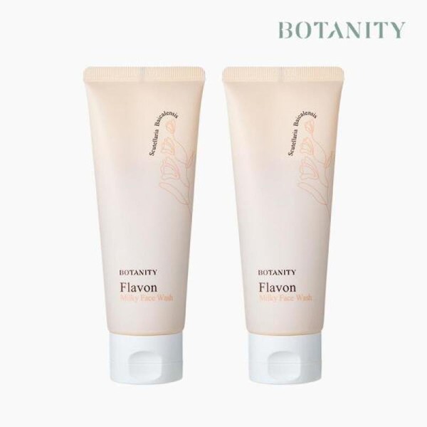(2 x 100ml) Flavon Milky Face Wash Moisturizing Foam Cleansing