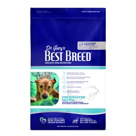 Dr. Gary's Best Breed Freshwater Recipe Made in USA [Natural Dry Dog Food for All Breeds and Sizes] - 26lbs, Dark Brown, 7-22301-88149-1