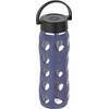 Lifefactory Classic Cap, Dusty Purple 22-Ounce Glass Water Bottle with