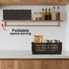 2 Pack Mini Foldable Small Plastic Baskets for Organizing and