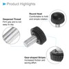 CoCud Thumb Screw Knurled Knobs, M6 x 9mm Male Thread,