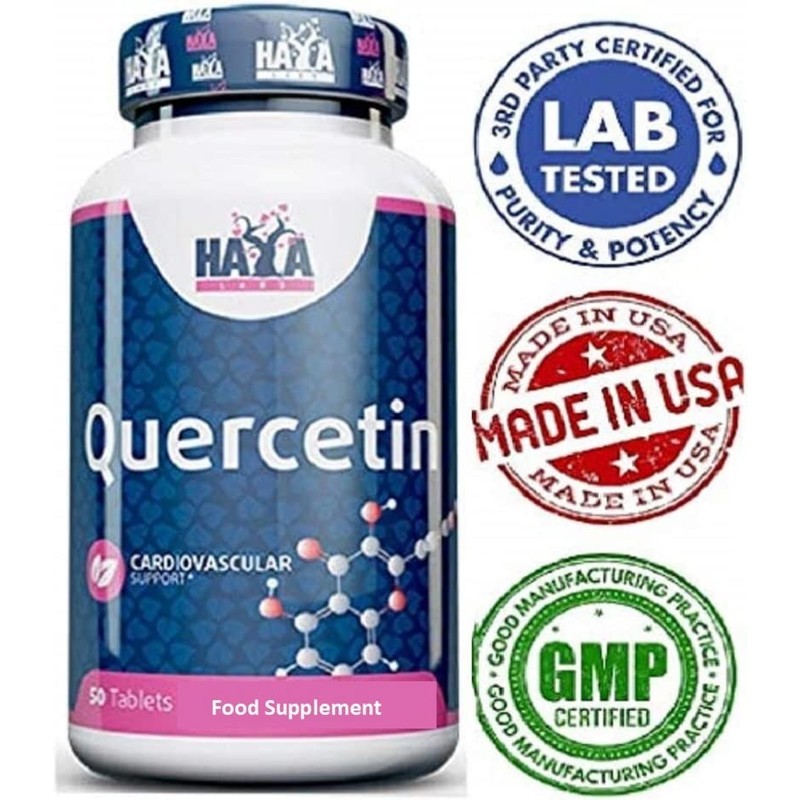 Quercetin 500 mg x 50 Tablets Double Strength Antioxidant Supplement