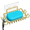 Nieifi - Jabonera para pared de ducha con 4 ganchos,