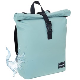 Bench Backpack Women's Girls Daypack Bag Medium Backpack Handbag Women's Backpack A4 Waterproof Tarpaulin Outdoor Hydro Compact 64222 + Bagboom Key Case, Sage / Mint Green 5800, Unit size