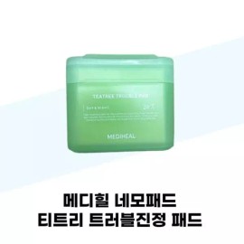 Mediheal [메디힐] 메디힐 네모패드 티트리 진정 패드 본품 100매+리필 100매 Mediheal Mediheal Neomepad Tea Tree Soothing Pad 100 sheets + Refill 100 sheets