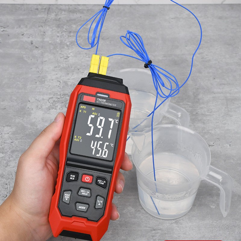 K Type Thermocouple Thermometer 4 Channel Accurate Measurement Digital Contact