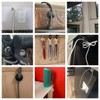 OHill Desk Cable Management Cord Organizer, 16 Pack White Self