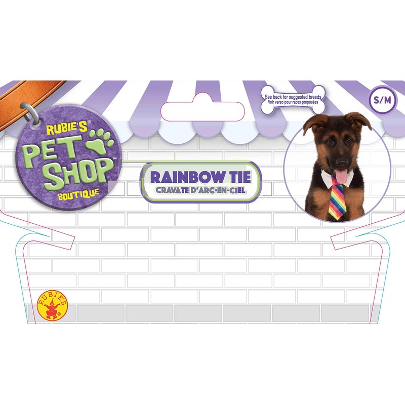 Rubie's Rainbow Tie for Pets, Small/Medium