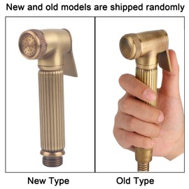 Bidet Sprayer Vintage Brass Handheld Bidet Sprayer Spray Bracket Hose Kit Bathroom Accessories