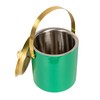 Creative Co-Op 1.5-Quart Enameled Stainless Steel Ice Bucket with Lid,
